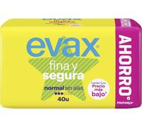 Compresses Normales Sans Ailes Evax Segura 40 Unités