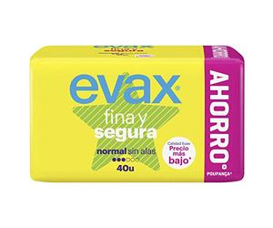 Compresses Normales sans Ailes Evax Segura 40 Unités