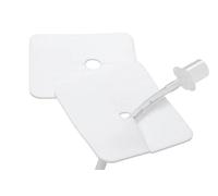 Compresses pour trachéotomie avec ouverture centrale - 3 couches absorbantes - tissu non adhérent et déperlant - 8 x 9 cm - usage médical