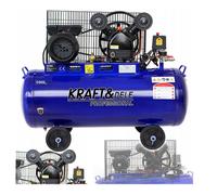Compresseur 100L 2 Cylindres Huile 480L/Min 3kW 230V Pour Atelier KRAFT DELE