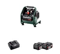 Compresseur 18V Power 160-5 18 LTX BL OF + 2 batteries 18V 5.2 Ah + 1 Chargeur ASC 145 METABO