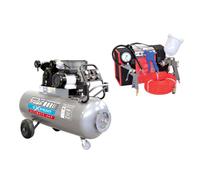 Compresseur 200L 9 bar PRODIF 4 CV + accessoires offerts