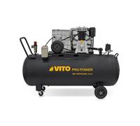VITO - Compresseur d'Air à Courroie Professionnel Triphasé 300L - Moteur 5.5 CV / 4 kW - Débit 500 L/min - Pression 10 bar - Silencieux 83 dB(A) - Industriel