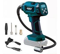 Compresseur à Air Portable pour Batterie Makita 18V Li-Ion, Gonfleur Pneus Voiture, Moto, Vélo, SUV, RV, Pompe à Air Numérique avec Écran LED et Fonction d'Arrêt Automatique - Sans Batterie