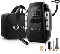 Compresseur À Air Portatif 12v,Digital Portable 12v 120w Auto Gonfleur Pneus Voiture,Electrique Compresseur Air Numérique Avec Lampe Led,3m Câble Pour Voiture Vélo (Argent).[Y330]