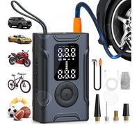 Compresseur à air portatif 150PSI 4000mah Type-c 4 modes de gonflage LCD gonfleur pneus voiture avec LED éclairage pompe à air