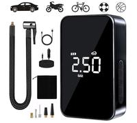 Compresseur à Air Portatif, 6000mAh Mini Gonfleur Electrique, 150PSI Pompe Vélo Electrique, Compresseur avec Affichage Numérique