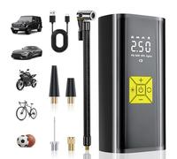 Compresseur à Air Portatif,Mini Compresseur a Air Portatif 4000mAh, Pompe a 150 PSI Gonfleur Velo avec Écran Digital et Lumières LED,pour Voiture Rechargeable pour Vélo, Moto, Scoote, Balle