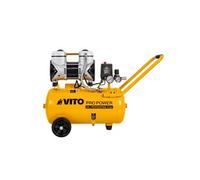 Compresseur à Air Portatif Silencieux 24L 2CV / 1,5 kW Gonfleur Pneus Voiture Chantier Sans huile 8 bar