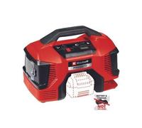Einhell Compresseur sans fil PRESSITO 18/21 Power X-Change (18 V, arrêt automatique) Livré sans Batterie ni Chargeur, Noir/Rouge