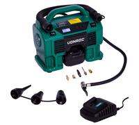 Compresseur à batterie 20V et allume-cigare 12V | 1 Batterie 4.0Ah et chargeur incl.