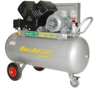 Compresseur à courroie monoétagé triphasé 100L - Filaire - Groupe fonte bicylindre en V