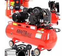 Compresseur À Huile 150 L 5,2 KM 8 Bar 400 V 2 Cylindres 290 L/Min Transportable