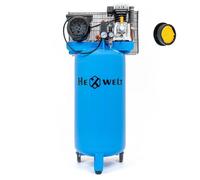 Compresseur à huile HEXWELT 100L 1800W 8 BAR - 1 cylindre, silencieux, professionnel avec régulation