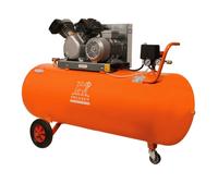 Compresseur à piston 2,2 KW -200 Litres -25 m3/h - 400V triphasé - Bicylindre en V - PEUGEOT PROFESSIONNELS - PCAP200VT25