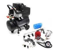 Compresseur Air comprimé 24L Jeu 13 pcs. Outil pneumatique Jauge pression pneus