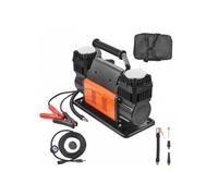 Compresseur air robuste 12 V, gonfleur pneus double cylindre, 300 L/min, 10,3 bar, camions