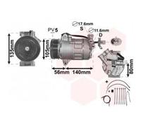 Compresseur Airco Pour Opel Astra H De 2004 À 2010 Version 1.6