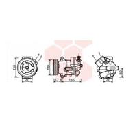 Compresseur Airco Pour Opel Astra J De 2010 À 2015 Version 1.6i / 1.6i Turbo