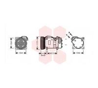 VAN WEZEL 5800K281 Compresseur de climatisation