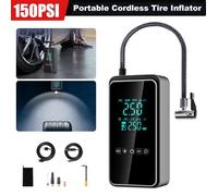 Compresseur Auto d Air Portatif 12V 80W, Gonfleur de Pneu Voiture-Écran LCD - 5400mAh