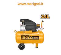 Compresseur avec pompe à huile INGCO 24 Lt 1,5 Hp 8 bar. puissant économique