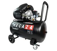 Compresseur Bicylindre 3CV - Cuve 100L - Compresseur à air - 2200W - Pression 8 bars - Débit d'aspiration 320 L/min