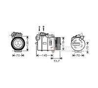 Compresseur Climatisation Pour BMW 5 Série 525I 523I Z4 Roadster