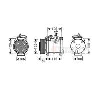 VAN WEZEL 0700K109 Compresseur de clim