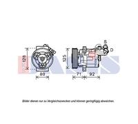 Compresseur Climatisation Climatisateur Compatible Pour Dacia Lodgy JS