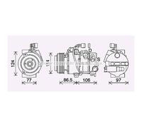 Compresseur Climatisation Climocompresseur Compatible Pour KIA Sportage SL