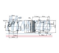 Compresseur Climatisation Compatible Pour Ford Escort VII Berline GAL AFL ANL