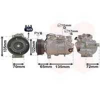 Compresseur Climatisation Compatible Pour Mercedes-Benz V-Class Vito Tourer