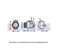 Compresseur Climatisation Compatible Pour Mercedes-Benz Vito Bus W639 Viano