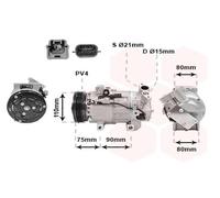 Compresseur Climatisation Compatible Pour MITSUBISHI L 200/TRITON KB_T KA_T