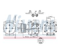 Compresseur Climatisation Compresseur D'Air Convient pour Land Rover Range LP