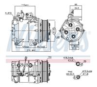 Compresseur Climatisation Convient pour Honda Cr-V II Rd _ Accord VII CL CM