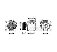Compresseur Climatisation Pour Mitsubishi Carisma 1.8 16V GDI COLT V
