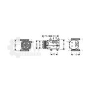 AVA COOLING SYSTEMS JRAK025 Compresseur de clim