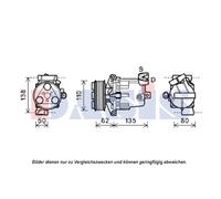 Compresseur Climatisation pour Nissan Note E11 NE11 Tiida Hayon C11 K12