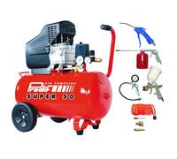 Compresseur coaxial 50L T856 PRODIF + Kit 8 accessoires et raccords PRODIF
