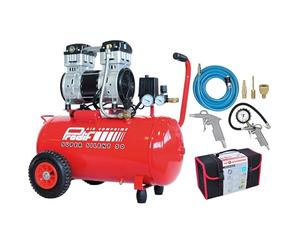 Compresseur coaxial silencieux 50L SIL850 PRODIF + Kit 6 accessoires raccords rapides PRODIF