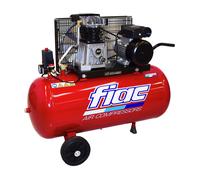Compresseur d'air 100 L Fiac AB 100-268T à courroie puissance 1,5 kw en chariot