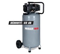 Compresseur d'air 100 L Vertical PRODAIR100VT 2 5 HP 1800 W Sans huile 8 bars Débit 240 L/min