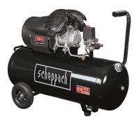 Compresseur SCHEPPACH HC110DC Black Edition bicylindre lubrifié 100L 10 bar 3CV, 2 manomètres et 2 raccords rapides