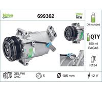 Compresseur D'Air 105mm Avec Pag-Kompressoröl VALEO pour Opel Astra H