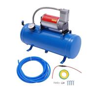 Compresseur d'air, 12 V 6L Compresseur d'air Compact, 150 PSI, Moteur à Noyau de Cuivre, Compresseur de Klaxon pour Les Pneus d'automobile, Les Bateaux