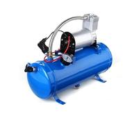 Compresseur d'Air 12V avec Réservoir 6L 150 psi 10 Bar Kit de Alimentation en Air - Klaxon à Air Gonflage de Pneus pour Voiture Camion SUV