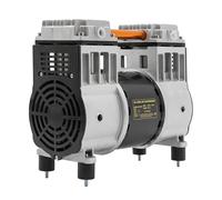 Compresseur d'air, 980 W, sans huile, silencieux, tête de pompe, moteur de compresseur d'air comprimé 80 °C, 1380 tr/min, volume de sortie 90 l, moteur en cuivre pur (1500 W)