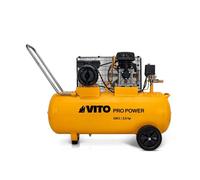 Compresseur d'air à Courroie 100 Litres 2.5 CV 1.9 kW 230V AC Pression 10 Bar VITO